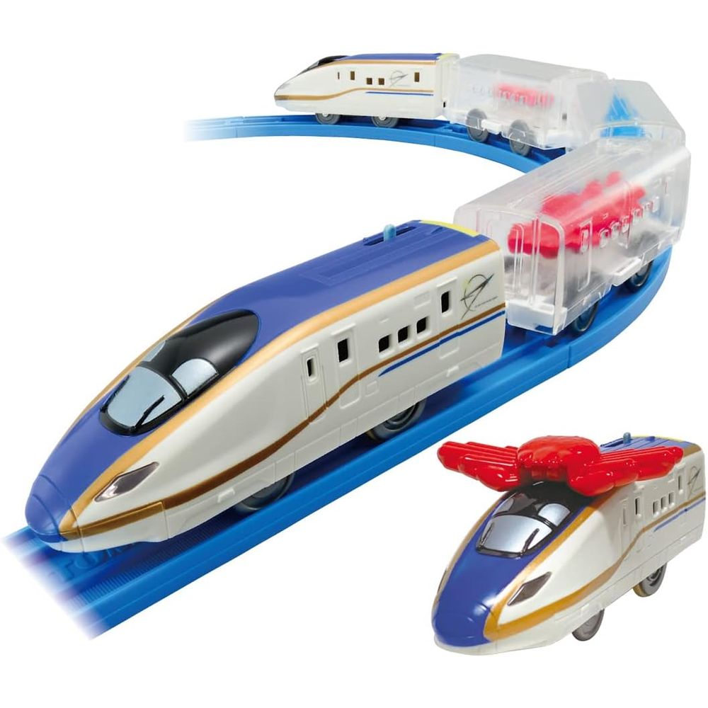 プラレール 海鮮おとどけ列車 E7系新幹線 かがやき 電車 おもちゃ 3歳以上