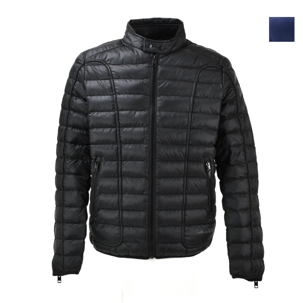 ディーゼル ブルゾン メンズ キルティングジャケット ジップアップブルゾン アウター ブラック ブルー 黒 青 DIESEL W-HAWK-NW[064220bhaz]