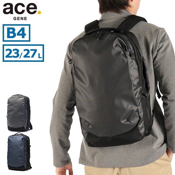 正規品5年保証 リュック メンズ ビジネスリュック ビジネス 通勤 丈夫 撥水 拡張 エース ACE ブランド 通勤リュック PC 出張 B4 A4 23L 27L ラグレンティス 68323