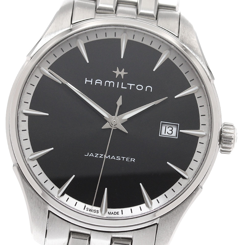ハミルトン HAMILTON H324510 ジャズマスター デイト クォーツ メンズ 良品 箱・保証書付き_941013【中古】