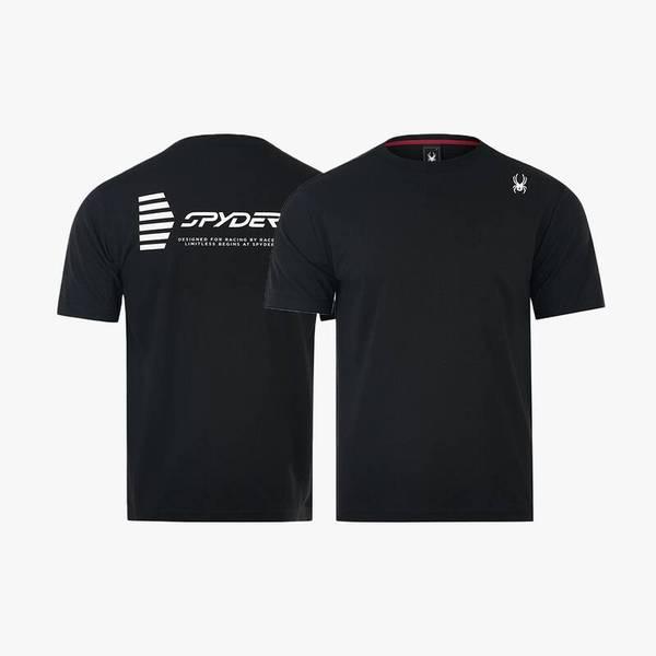 男性バックグラフィック半袖TシャツSPJMCNRS310MBLK 710384