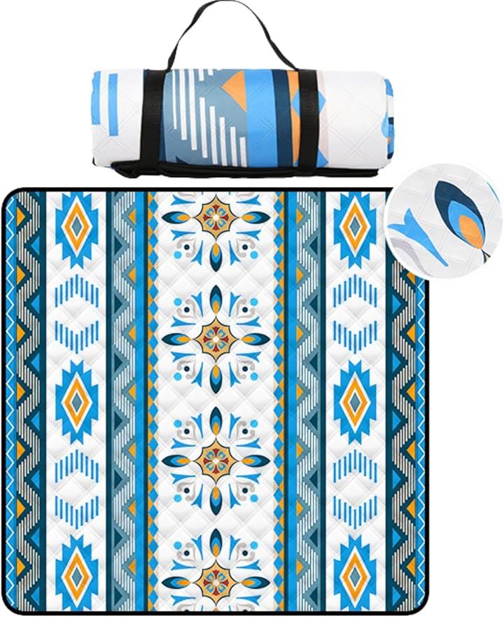 便利 レジャーシート 大判 厚手 200x200 防水 ピクニックシート 洗濯可 大人4人～6人用 3層構造 軽量 ラグ 撥水(センターシー 200x200, 200cmx200cm)