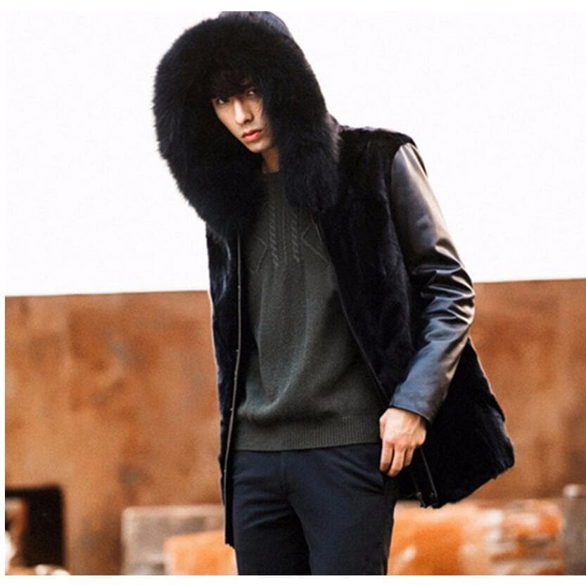 毛皮コート メンズ フェイクファーコート メンズ 厚手 秋冬 フェイクファーフード付き ショート丈 防寒 大きいサイズ 軽量 暖かい ジャケット お洒落 冬服