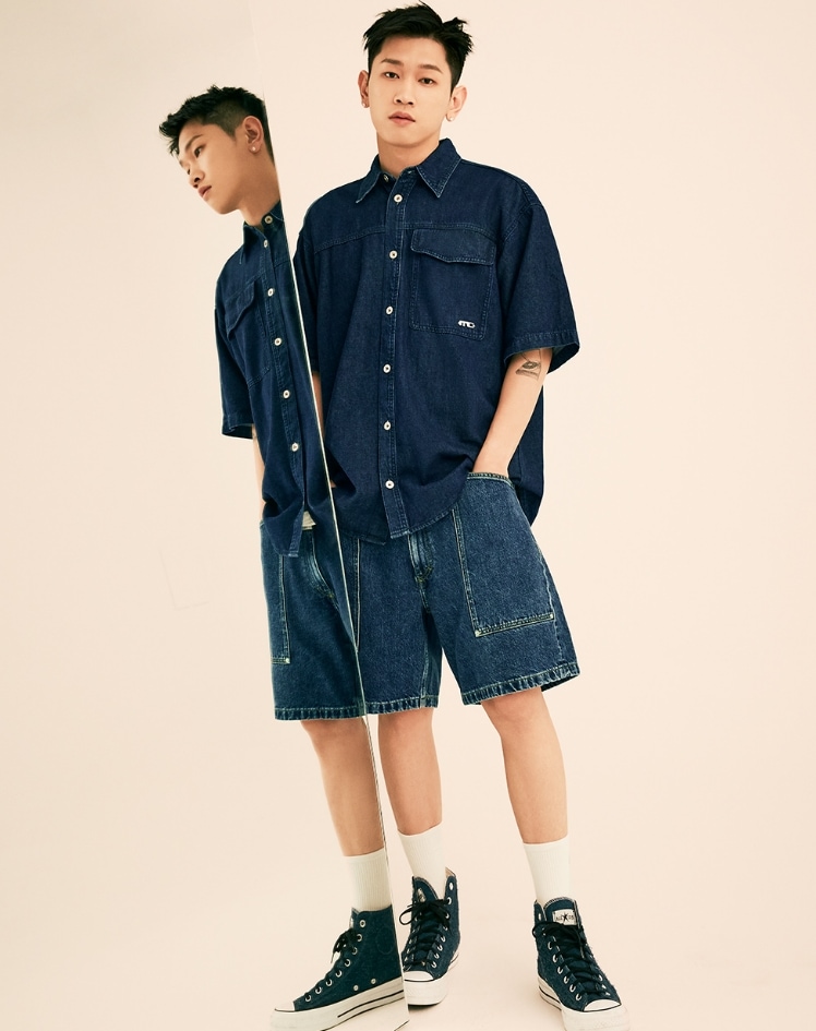 マリテフランソワジルボー HALF SLEEVE DENIM SHIRT