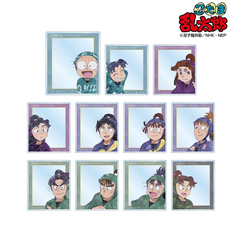 【新品/公式】忍たま乱太郎_ トレーディング Ani-Art 第2弾 フォトフレーム風アクリルカード ver.A（単位/BOX） 公式グッズ
