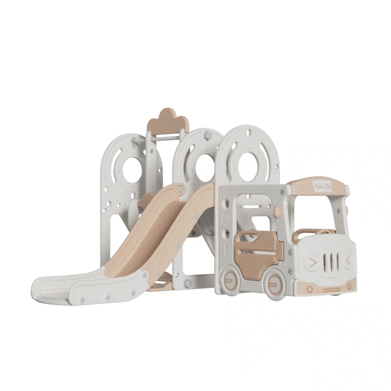 1389バス滑り台 すべり台 ブランコ スイング 大型遊具 すべりだい スライダー 室内 遊具 キッズ キッズパーク 子供 バスケットゴール 子供 誕生日プレゼント クリスマスプレゼント