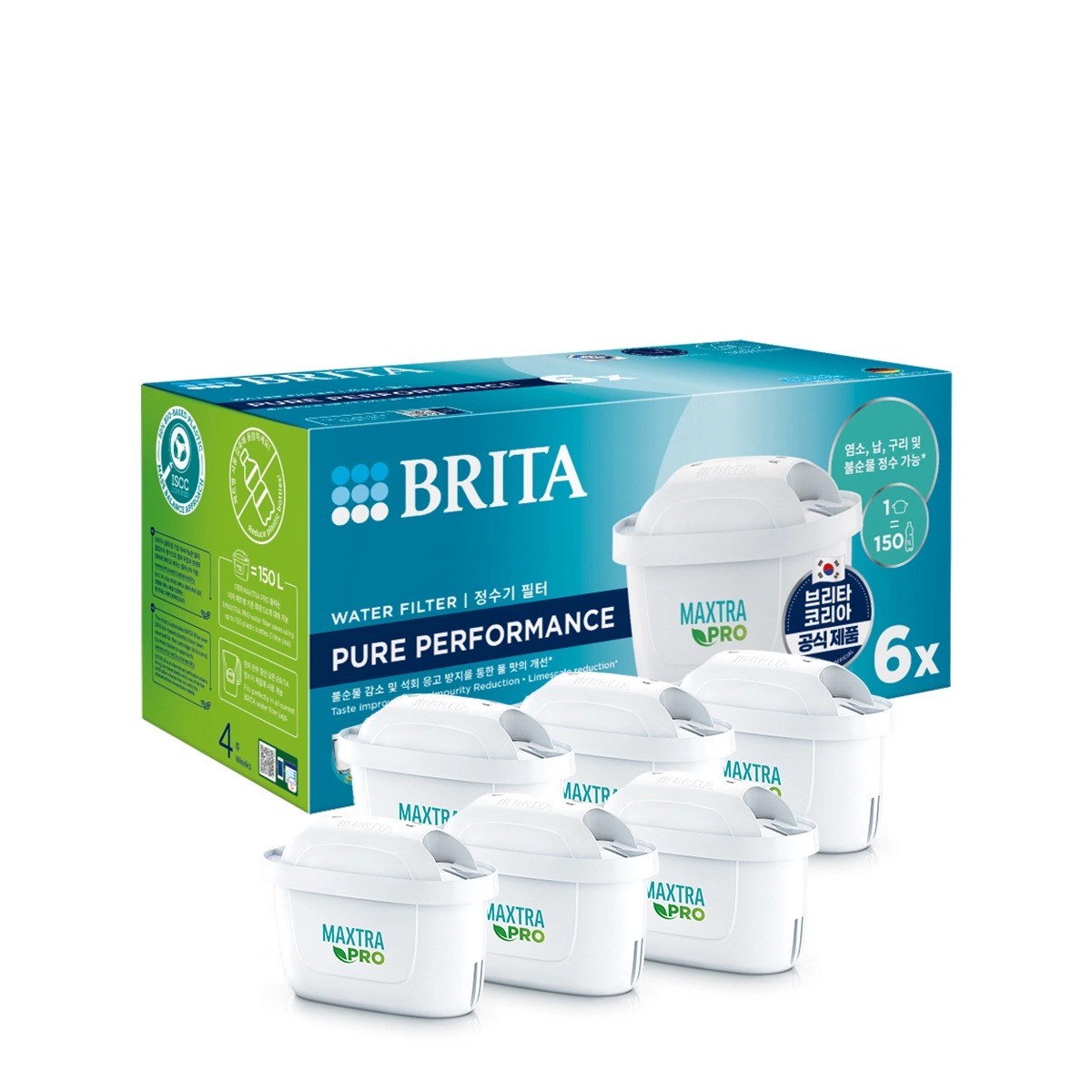 BRITA MAXTRA Pro 浄水フィルター 6個入り