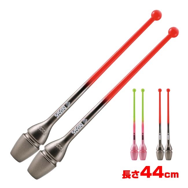 ササキ(SASAKI) 2025 グラデーションラバークラブ 長さ44cm メタリックラメ ジョイントホール加工 国際体操連盟認定品 M34GHF／M-34GH-F(25y2m)