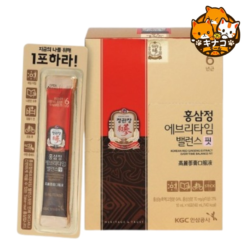 紅参亭 エブリタイム バランスフィット 10mlX14包(2週間分)/紅参濃縮液/プロポリス/甘草エキス/紅参/健康食品