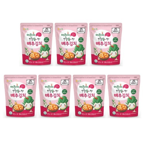農協食品韓国農協キムチ子供一口愛着白菜キムチ300g x 7パックおいしい手軽なおかず本飯跡キャンプ