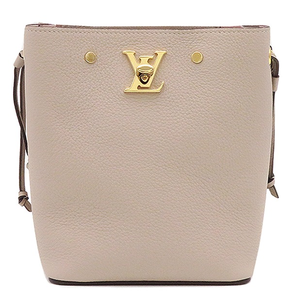 ルイヴィトン LOUIS VUITTON ショルダーバッグ ナノロックミー バケット レザー ピンクベージュ ゴールド金具 巾着バッグ M69205 【保存袋】【中古】
