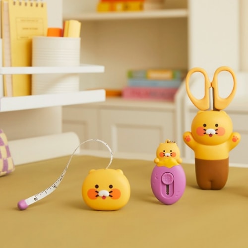 チュンシクイ 文具 3種 セット_ミニナイフ/巻尺/ハサミ