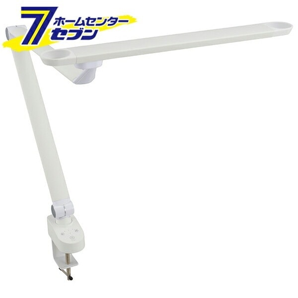 LEDタッチ式調光アームライト [品番]06-1808 AS-LD712AK-W オーム電機 [デス