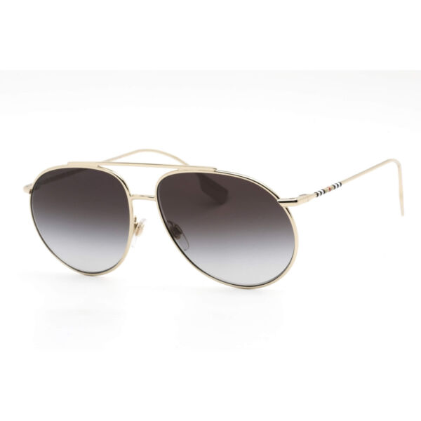 サングラス BurberryWomens Sunglasses Light Gold Frame Grey Gradient Lens 0BE3138 11098G