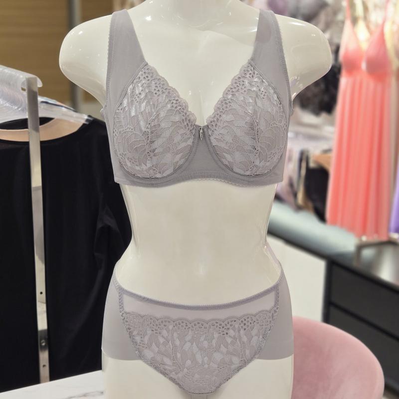 BBM 薄手機能性フルカップ ブラジャー ショーツ セット D~Fカップ BR3531Q