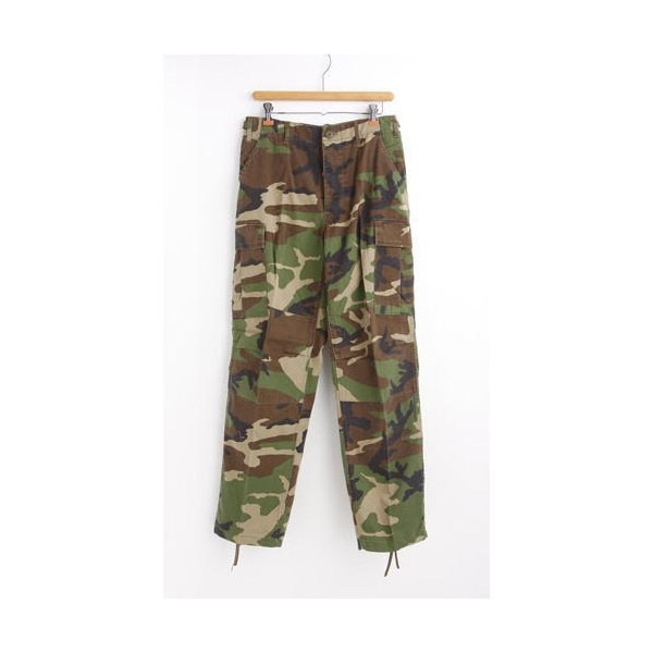 アメリカ軍 BDU カーゴパンツ ／迷彩服パンツ Sサイズ YN521007 ウットランド レプリカ