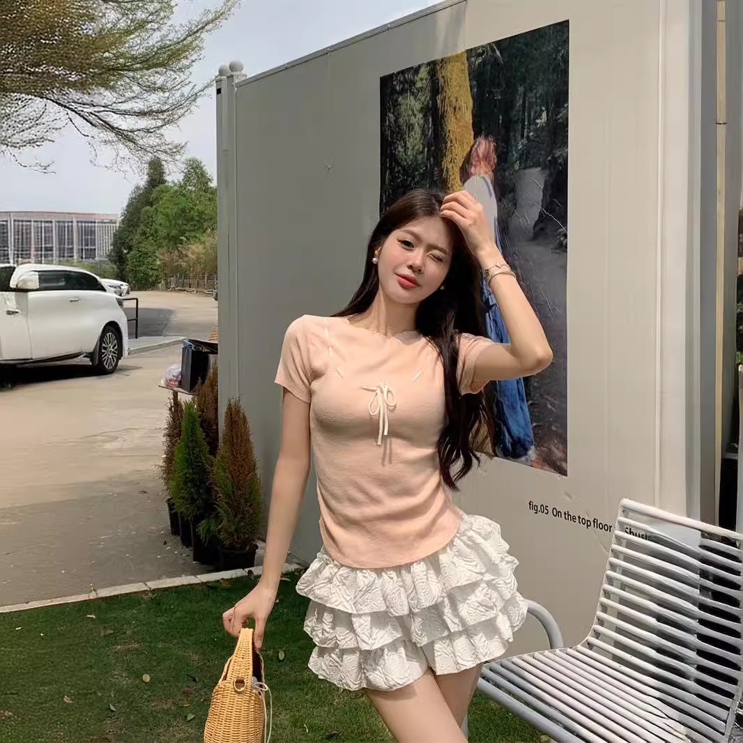 【1つ買うと10つ無料】春夏秋のバレエスタイルのケーキスカート甘くてファッショナブルなマルチレイヤーフリルハイウエストスリムなしわのふわふわしたスカート 40,314円