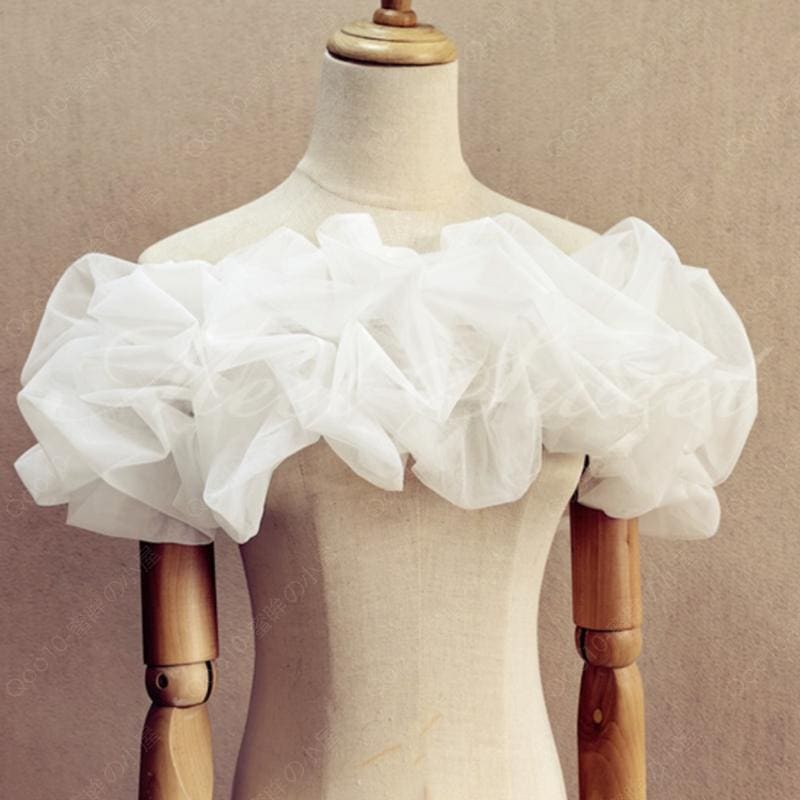 ドレスアレンジ ウェディングボレロ ウエディングボレロ ショール ストール 二の腕カバー 花嫁 結婚式 二次会 披露宴 お色直し 前撮り オフホワイト 黒 ブラック-43