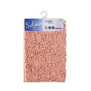 (20個セット) マイクロファイバー バスマット/フロアマット (ピンク) 50×80cm 吸水速乾 バス用品 『ソフワ』