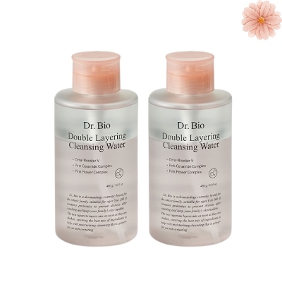 ダブルレイヤークレンジングウォーター 480g*2/メイク落とし/大容量/保湿/鎮静/洗顔/敏感肌/