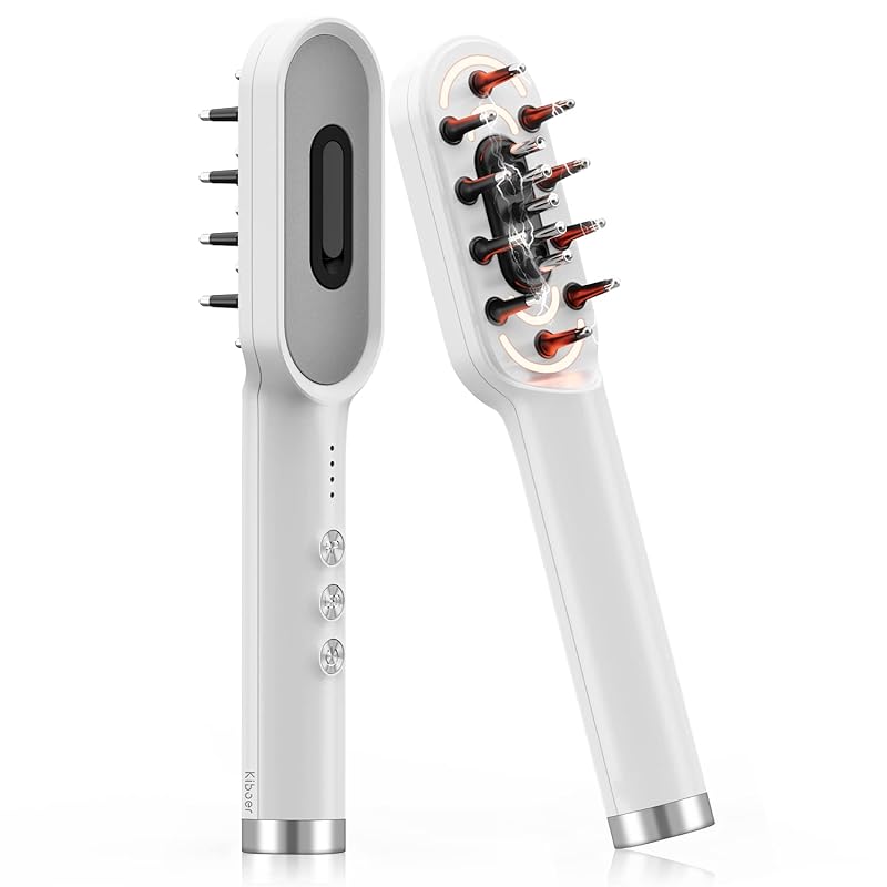 Kiboer 電気ブラシ 美顔器 電動 頭皮ブラシ 頭皮ケア フェイスケア 1台両用 ems RF EP 微電流 光美容 ローションボックス付き 男女兼用 乾湿両用 コードレス 敬老の日 母の日 父の