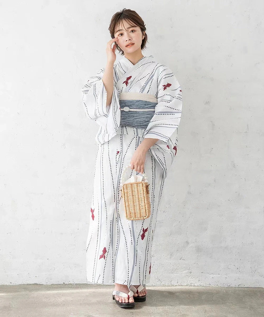 伝統的な着物浴衣女性純綿正装スタイルレトロ撮影観光服 5,071円