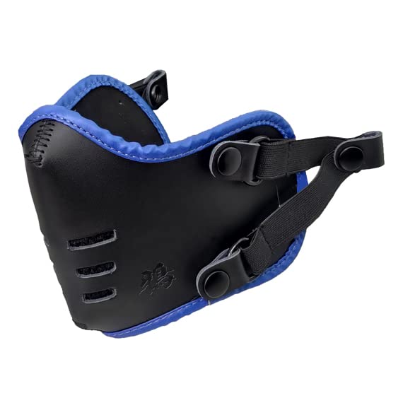 [デルタダイレクト] DELTA Direct バイク用フェイスマスク 鴉マスク 青(Blue) ジェットヘルメットのスナップに取付OK ヘッドバンド付属 春 秋 冬 ツーリング 防風 防寒 紫外線