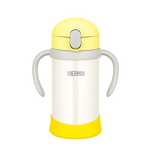 色：イエローホワイト サーモス(THERMOS) まほうびんのベビーストローマグ FJL-350 イ