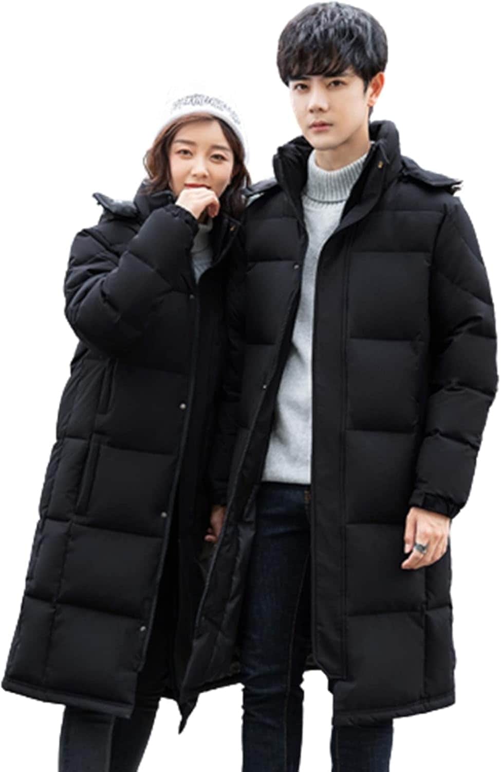 ロング丈 ダウンジャケット メンズ 防寒コート アウター 90ダウン フェザー 冬 ダウンコート 寒さ対策 厚手 フード取り外せる 防風 保温性 大きいサイズ 無地 男女兼用 アウトドア 通勤通学 ウ
