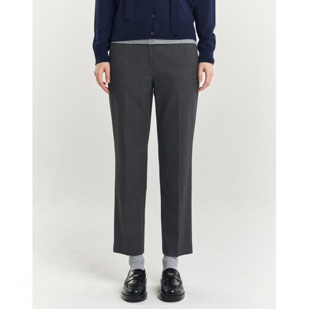 [ヘッジスレディース] 24FW ストレートスラックスチャコールグレー HSPA4DP71CG