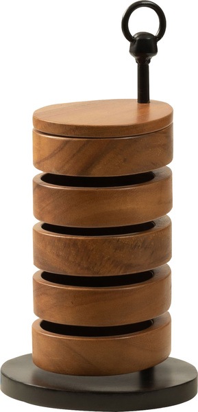 卓上ケース GUY-920A GUY-920B ケース アクセサリーケース アクセサリー 小物入れ 収納 天然木 お洒落 5段 小物収納 コンパクト シンプル サークル スクエア