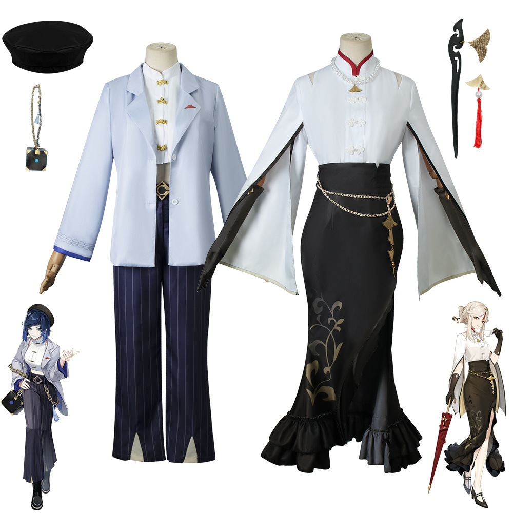 元神cos服夜蘭凝光必勝客連名コスプレ必勝客連動夜蘭凝光服装セット