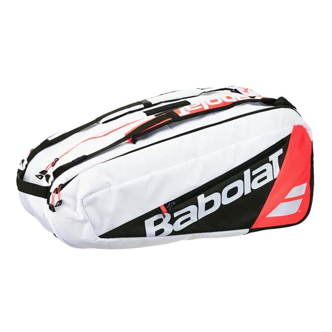 １２本収納 バボラ(Babolat) 2024 RH12 PURE STRIKE ピュアストライク ラケットバッグ テニスバッグ 751225-374 ホワイト×BK×レッド(24y2m)