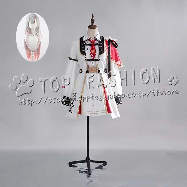 バーチャル VTuber Hololive 百鬼あやめ 装軍コスプレ衣装 ウィッグ cosplay コスチューム ハロウィン クリスマス 仮装 学園祭538