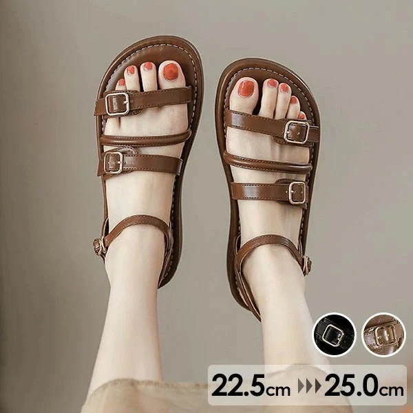 【新品販売】サンダル レトロ風 レディース ストラップサンダル ローヒール かかとあり 夏 ベルト 靴 女性 大人 美脚 シューズ dj058n1n1jczkw1156690619