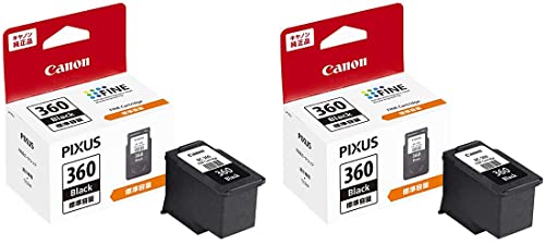 キヤノン 純正インク BC-360 ブラック 2本セット FINEカートリッジ 標準容量 3709C001