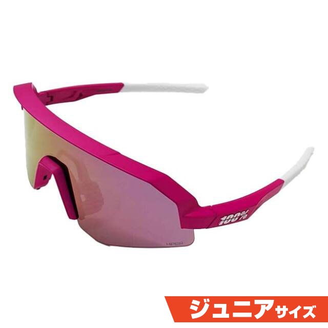 100%(ワンハンドレッド) ジュニア用スポーツサングラス スレンデール ユース HiPERミラーレンズ 60066-00001 サテンピタヤ(25y6m)