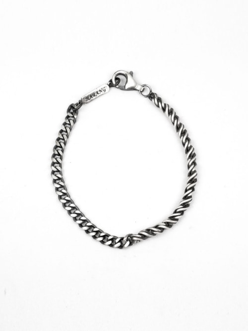 【HARANG】 HR 226B_Half & Half Chain Bracelet 正規品
