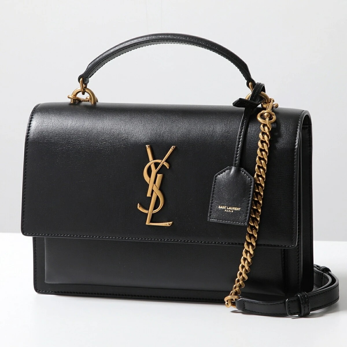 SAINT LAURENT サンローラン ショルダーバッグ SUNSET サンセット ミディアム 634723 D420W レディース カサンドラロゴ 鞄 1000/NERO 634723D420W1 165,082円