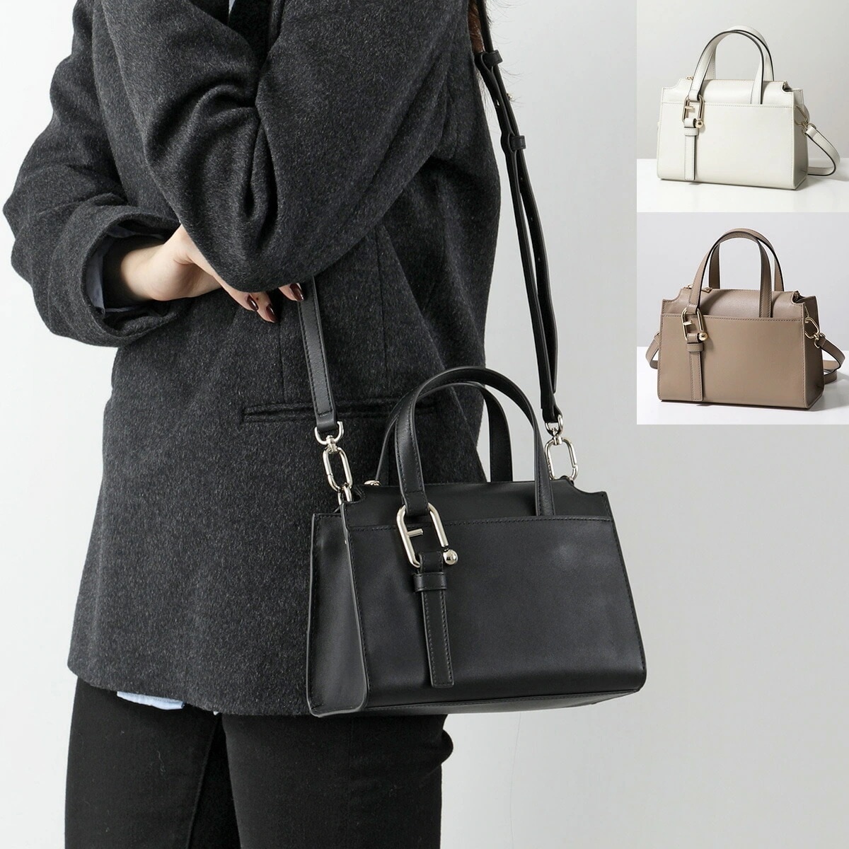 Furla フルラ ショルダーバッグ NUVOLA ヌヴォラ WB01337 BX2045 レディース ハンドバッグ レザー クロスボディ ロゴ 鞄 カラー3色