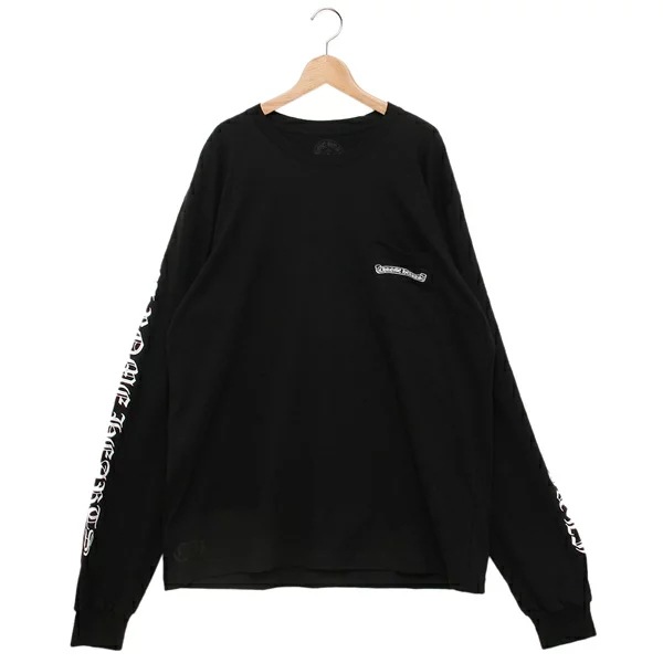 Tシャツ カットソー ロングスリーブポケットTシャツ ブラック メンズ 91154 BLK