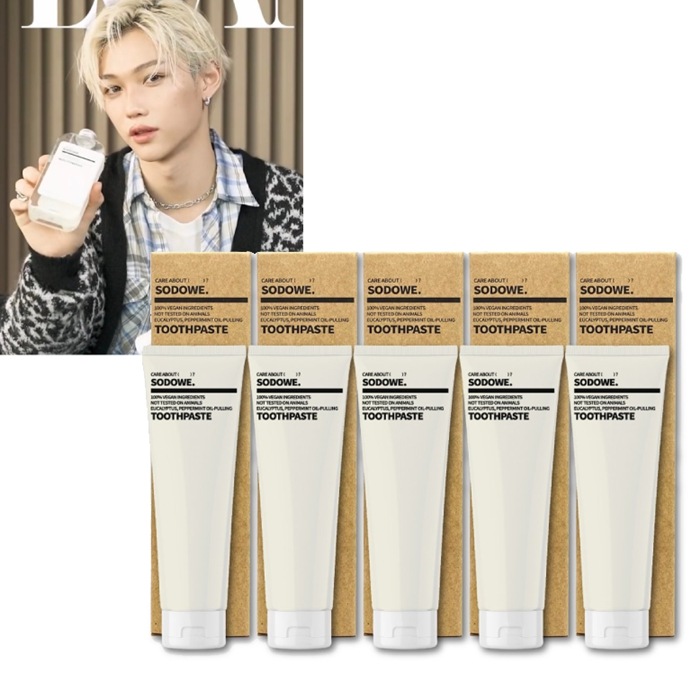 【Straykids使用】 SODOWE ビーガンオイルプール歯磨き粉100g x 5個