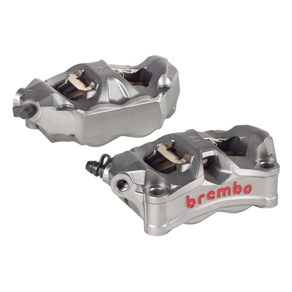 STYLEMA ラジアル モノブロック 4P キャリパー チタニウムアルマイト/レッド/左右 220.D020.10