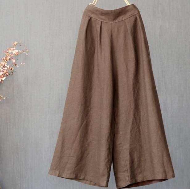 カジュアルパンツ ウエストゴムパンツ ワイドレッグパンツ 春秋カジュアル くすみカラーパンツ ボトムス パンツ ワイドパンツ ガウチョパンツ 膝下 ロング ロング丈 フレア ワイド ガウチョ Aライン