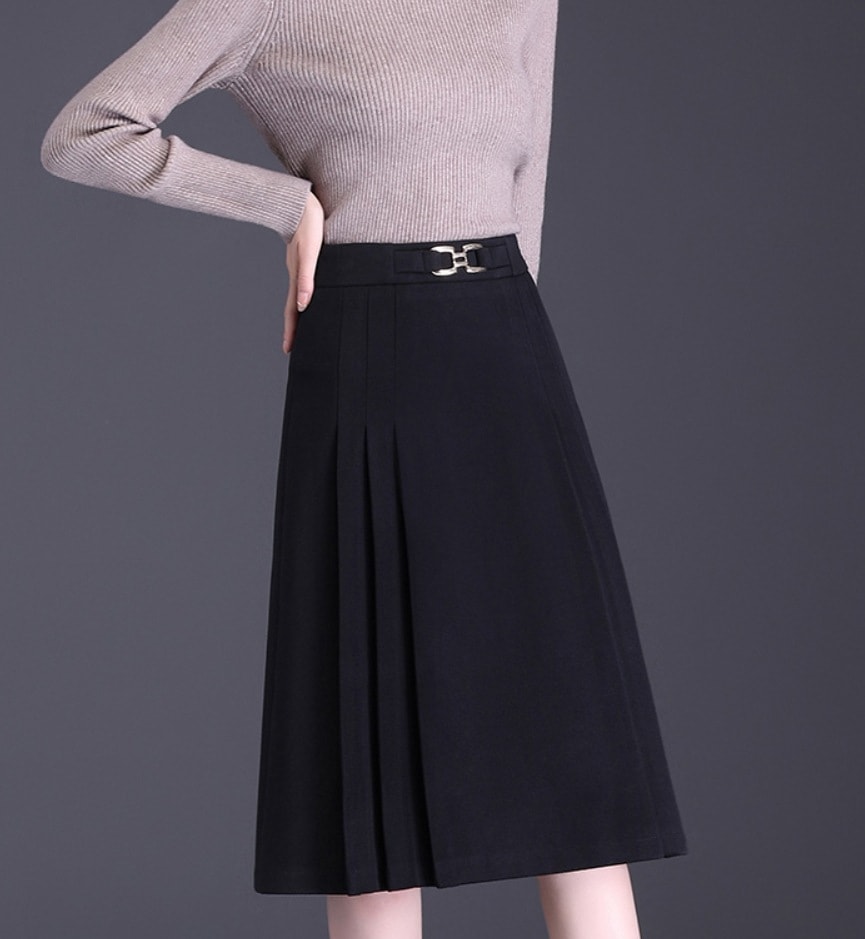 スカート デート モテアイテム フレアスカート ミモレ丈 ベルト ウエストマーク 可愛い きれいめ 上品 おしゃれ かっこいい 可愛い ラブリー キュート ガーリー クール モード系 セクシー