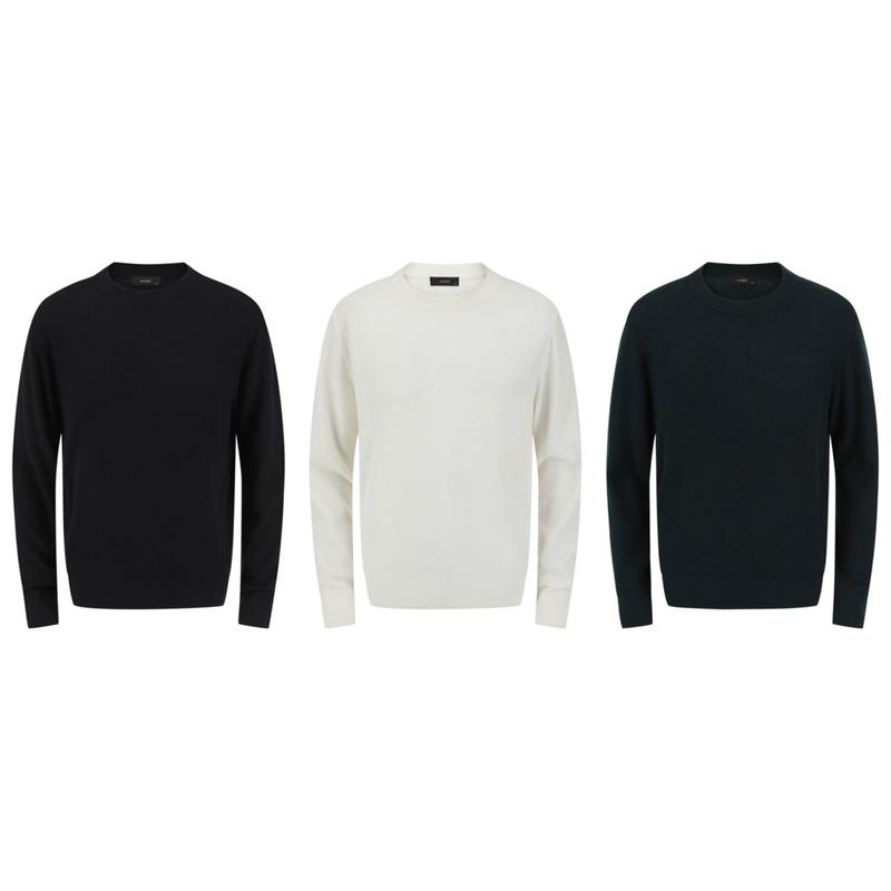 暖かい男性メリノウール ベーシックカラーTシャツ 3種 1枚選択 BSF4ETT1105