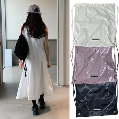【Matin Kim】韓国人気★STRING COATING BACK PACK (全色) Matin Kim】韓国人気☆STRING COATING BACK PACK (全色) (Matin
