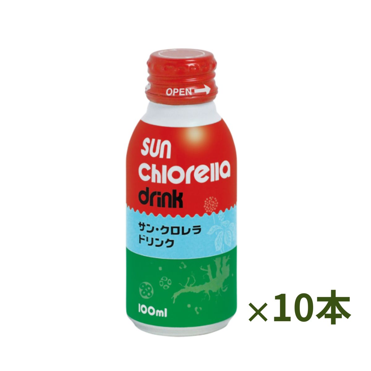 サン・クロレラ ドリンク 100ml×10本　クロレラ飲料 クロレラエキス 核酸 CGF サンクロレラ クロレラドリンク sunchlorella
