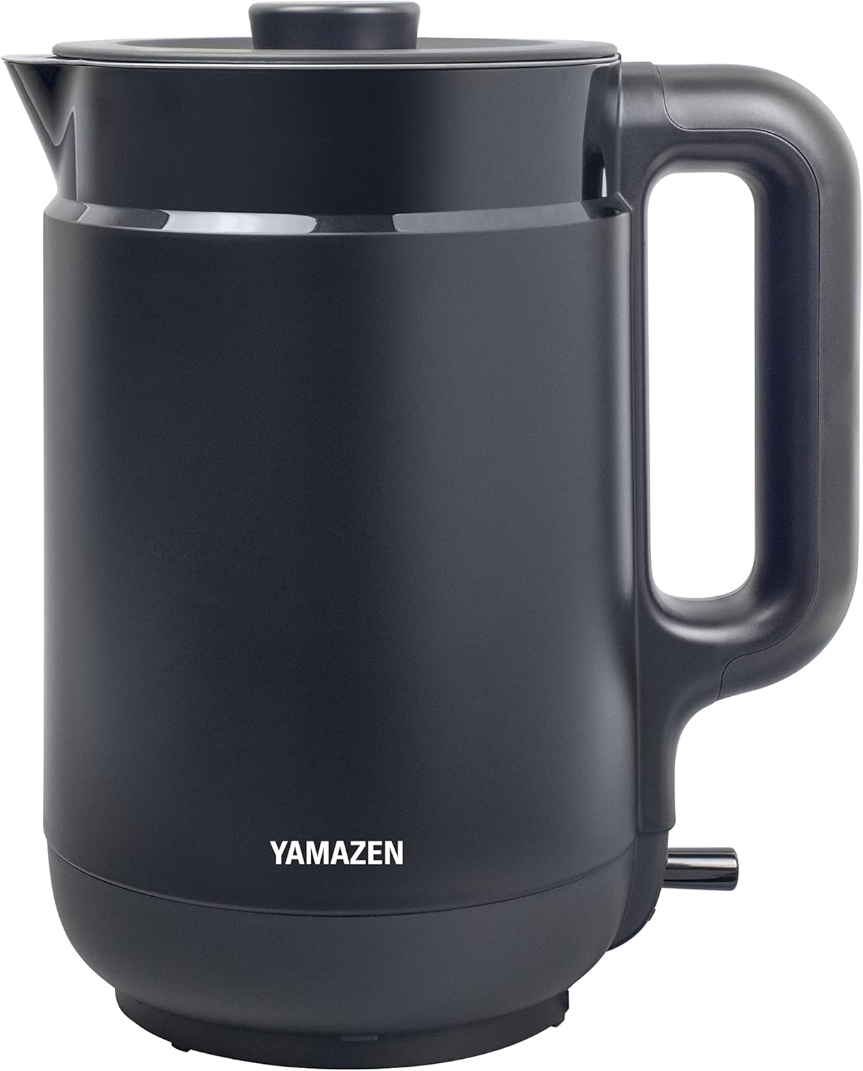 電気ケトル 電気ポット 1.5L 一人暮らし 二人暮らし 大容量 自動電源OFF 空焚き防止機能 ふた取り外し可 ワンタッチ操作 2重構造 ブラック YKP-1512(B)