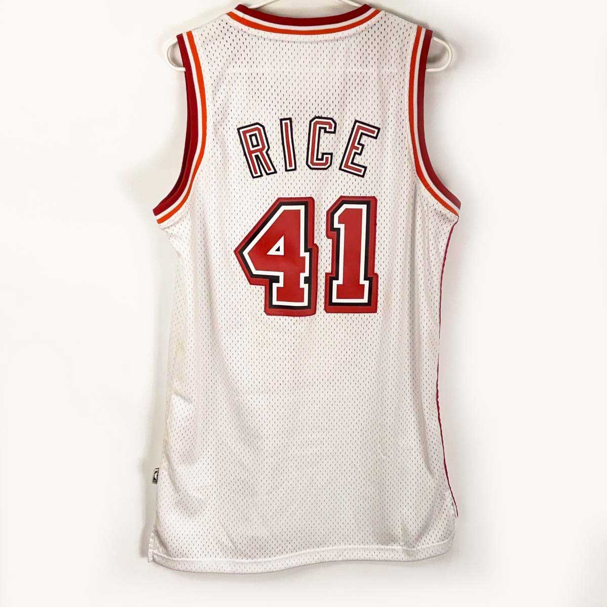 【中古】アディダス マイアミ・ヒート #41 グレン・ライス ユニフォーム 1989-1990 S ADIDAS NBA バスケットボール